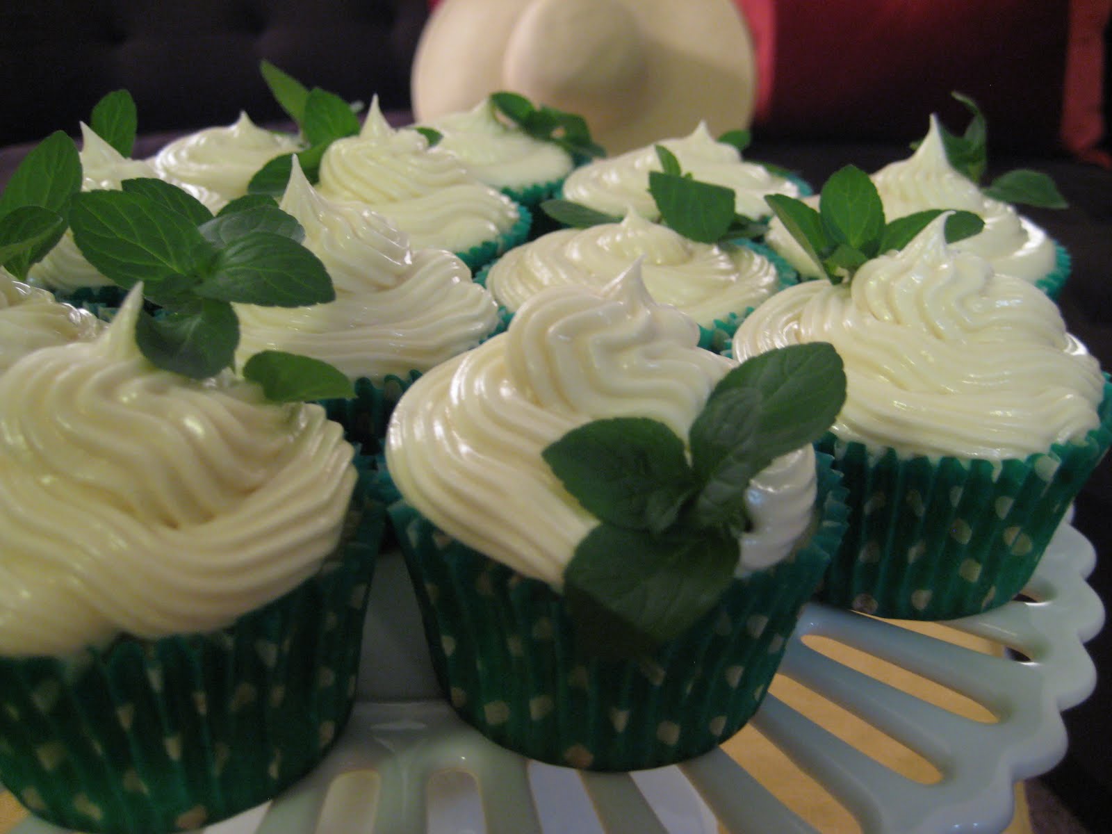 The Lush Chef Mint Julep Cupcakes