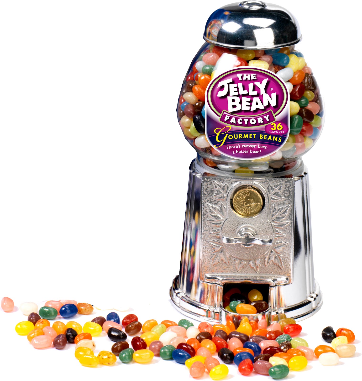 The Jelly Bean Factory 600g Jelly Beans with free Dispensing Machine