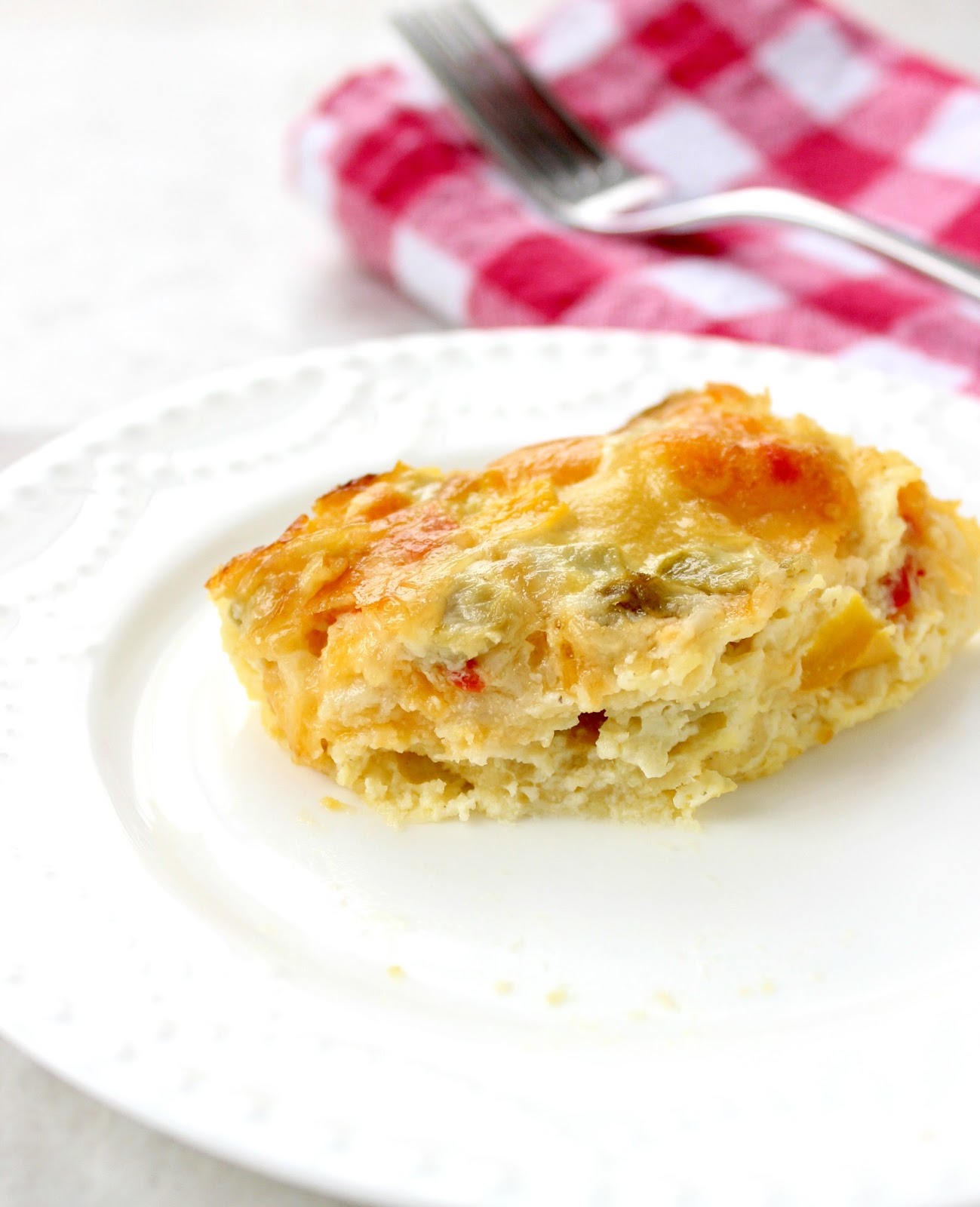 Stew or a Story Green Chile Strata (with leftover Pimento Cheese!)