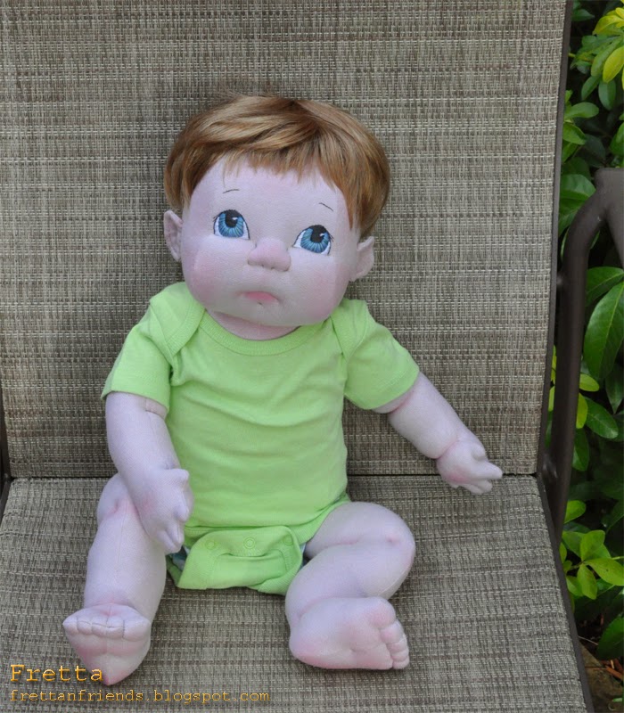 Fretta Life Size 22 Tall Soft Sculpture Baby Boy Strawberry