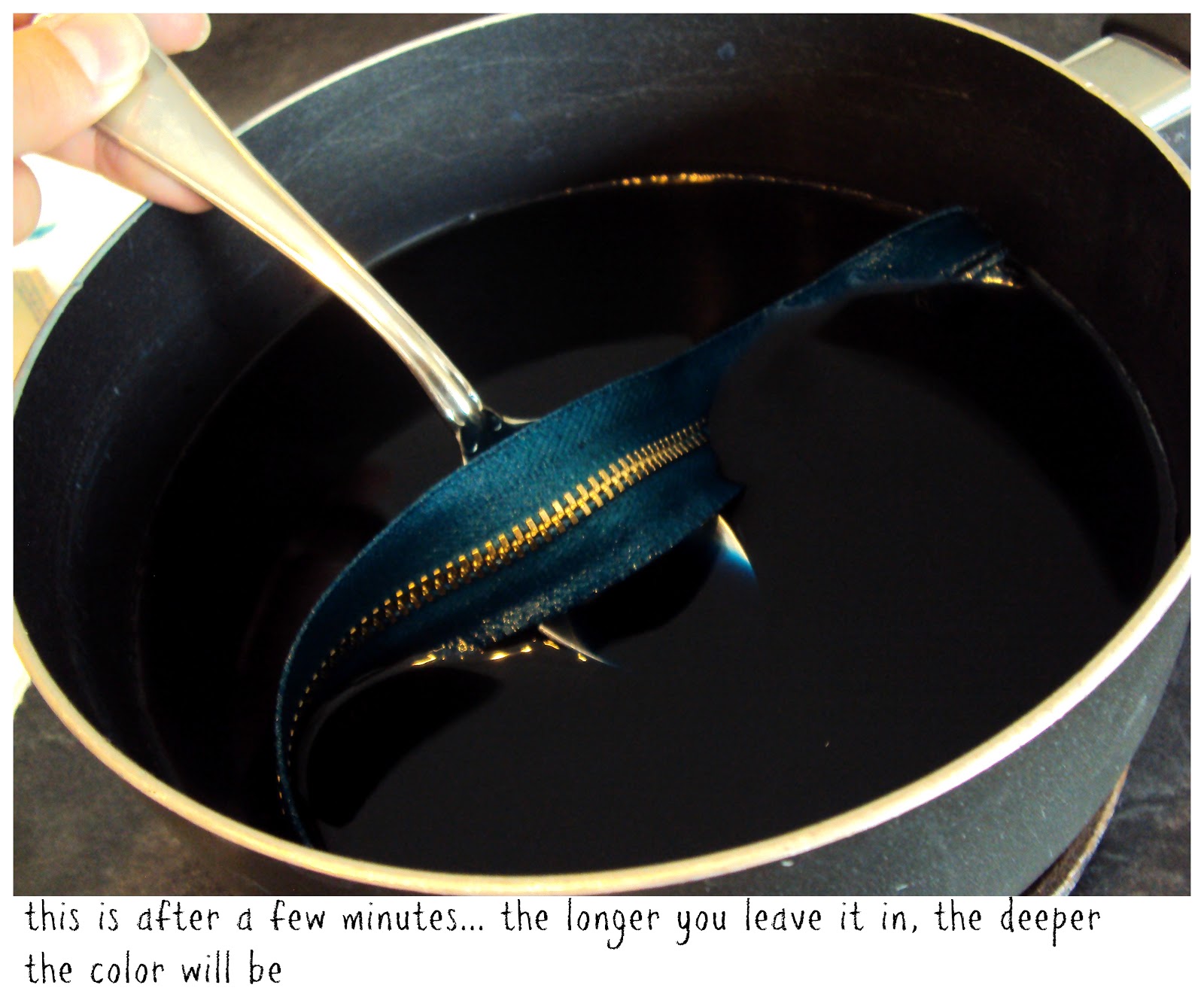 Zip It Zippers How To Dye Zippers A Tutorial From Blue Nini