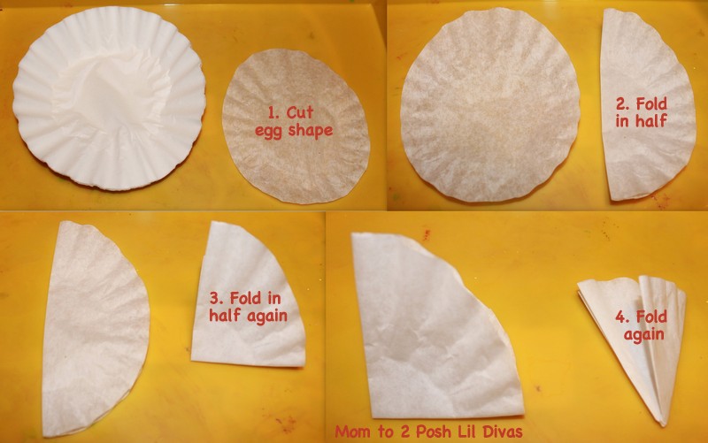 Mom to 2 Posh Lil Divas Faux Tie Dye (Coffee Filter) Easter Eggs