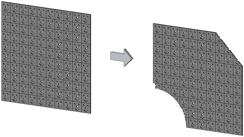 RevitCat Scaling Revit Families Nested in Curtain Panel Patterns