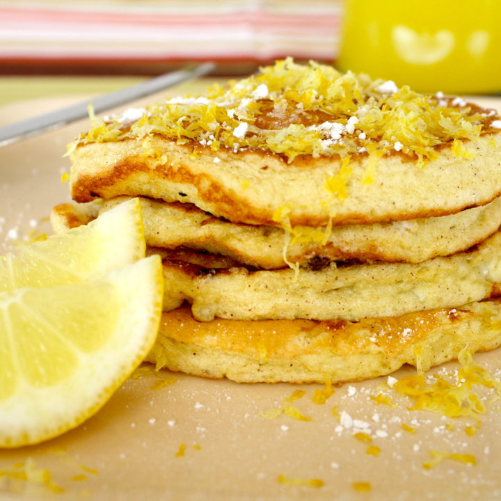 CosmoCookie Cottage Cheese Pancakes with Lemon