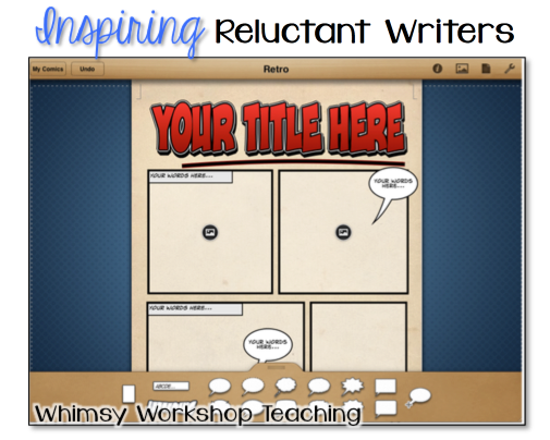 Using ipad apps to encourage reluctant writers in fun ways