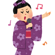 演歌歌手のイラスト
