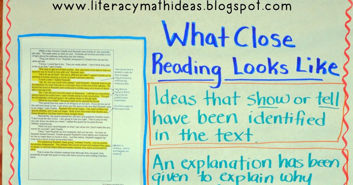What does a close reading essay look like image