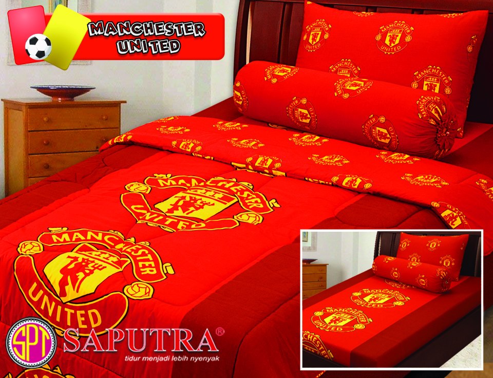 Saputra Sprei Bedcover Motif Club Bola saputra sprei bedcover motif club bola