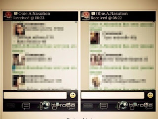 Screenshot BBM Robbi Abbas Jual Artis High Class