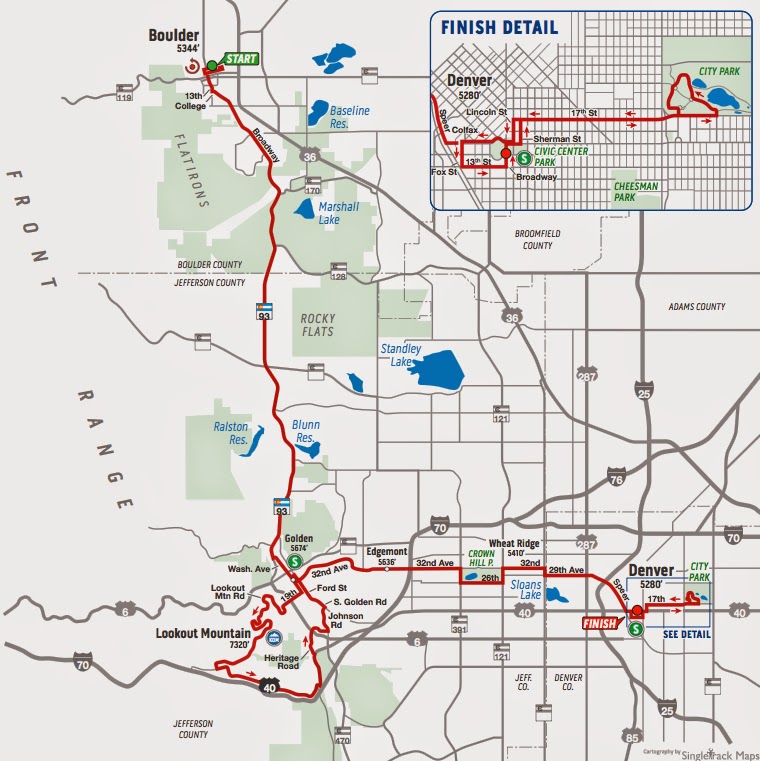 On the path of the 2014 USA Pro Challenge Denver Pedal Dancer®