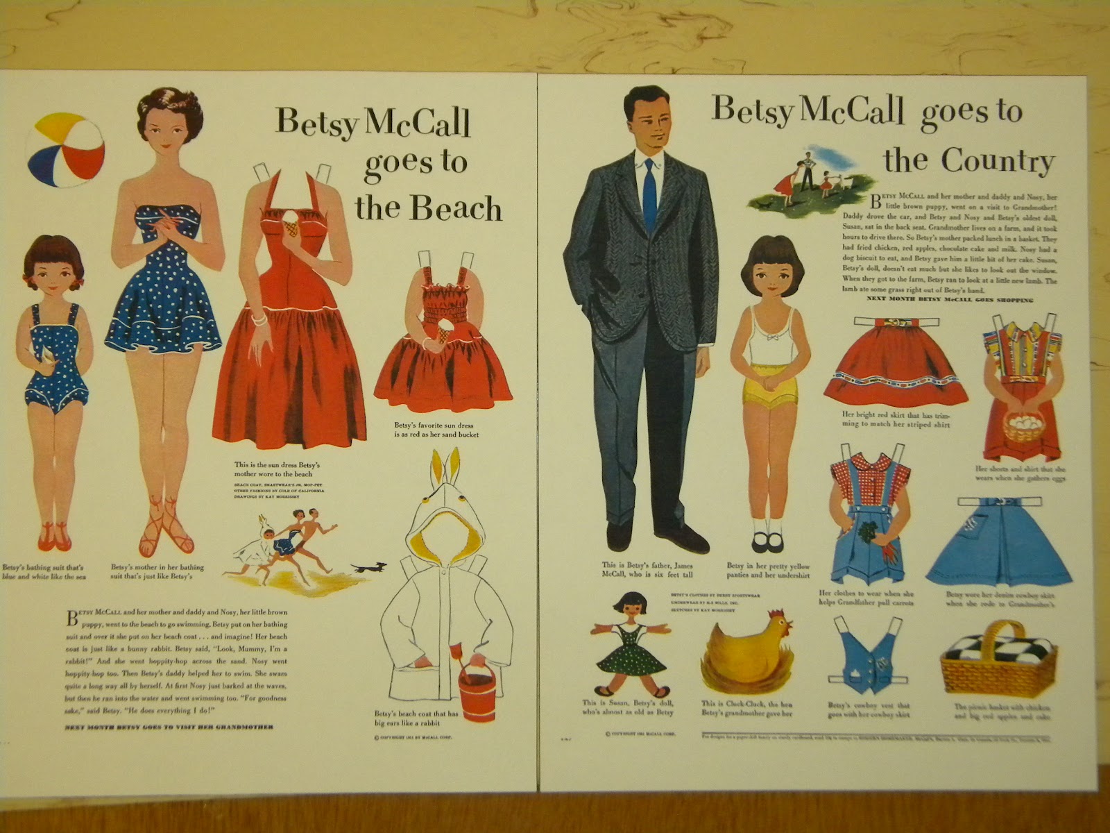 Triple Chick Inc. Vintage Paper Dolls Tutorial