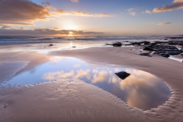 Sunset over Dunraven Bay in South Wales by Martyn Ferry Photography