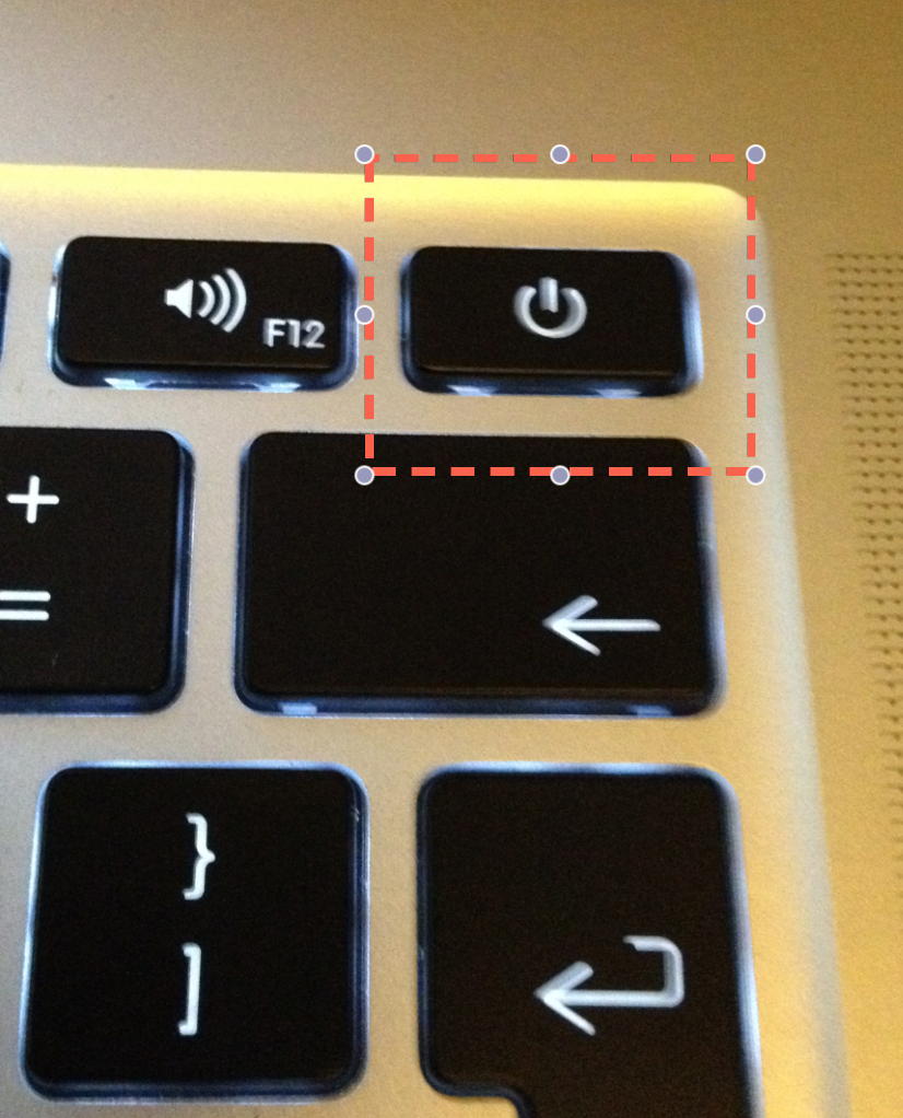 Sam's Technical Blog: 2013 Mac Book Pro Reset button is pressed a bit