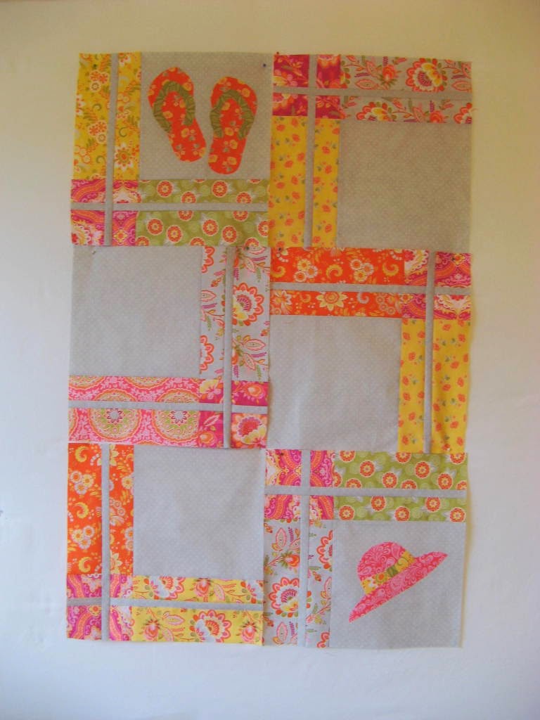 Stitching With 2 Strings Making a Summer Quilt