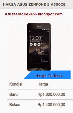 Harga Zenfone 5 Terbaru