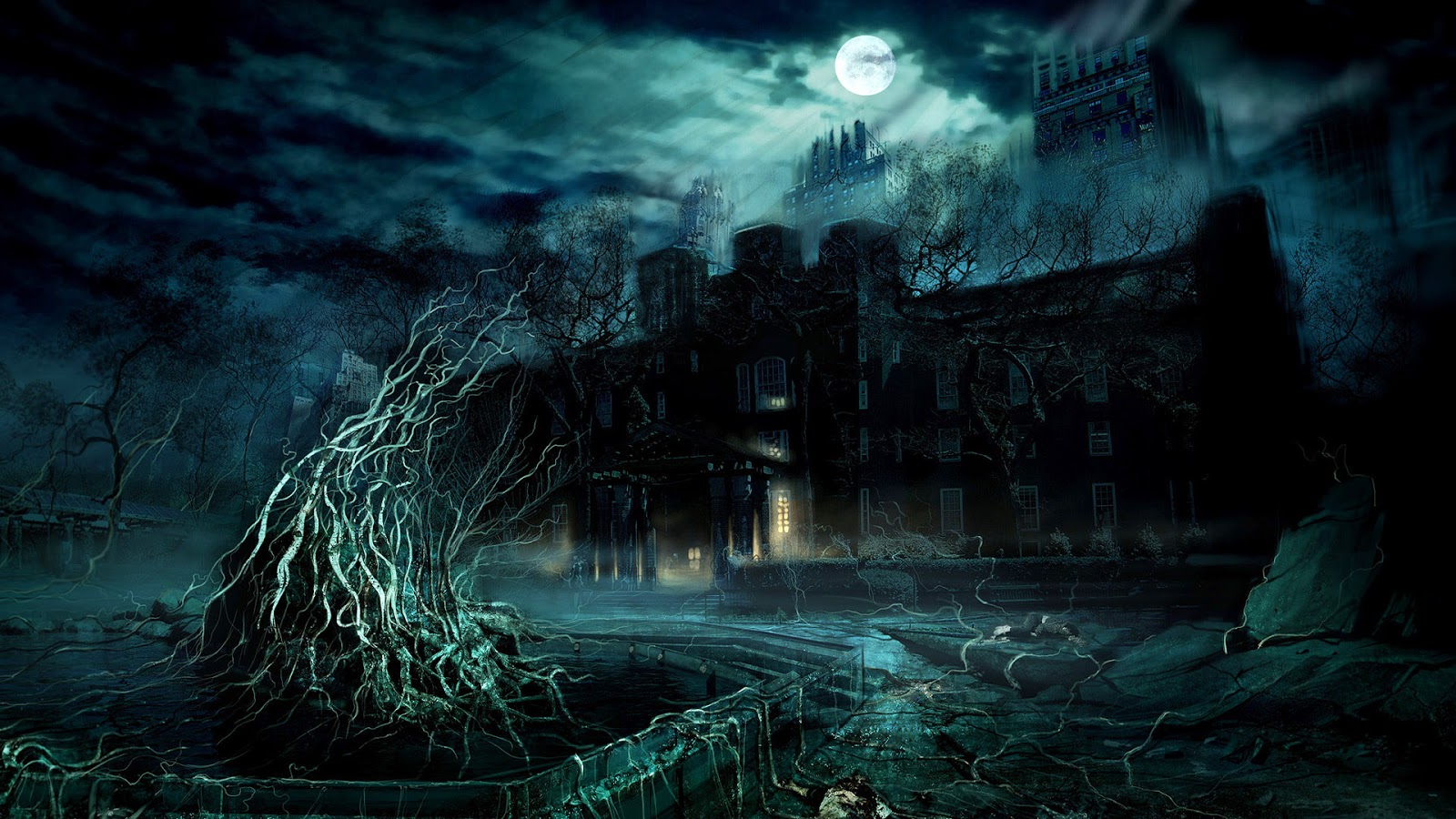 Dark Game Scene HD Desktop Wallpaper 1920x1080