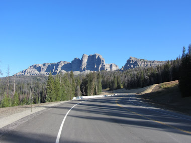 Looking back up the Togwotee Pass