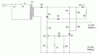 Best Automatic 12V Lead Acid Battery Charger Circuit Diagram