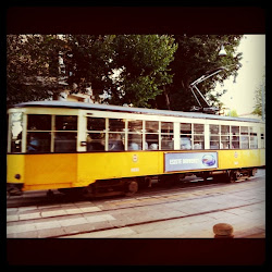 yellow tram