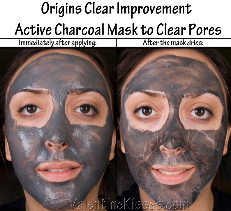 Valentine Kisses Origins Clear Improvement Active Charcoal Mask to