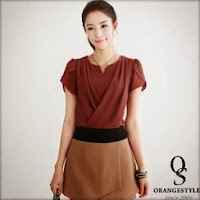 manga tulipán blusa