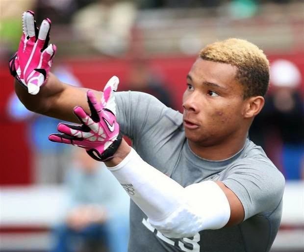 Alabama lands third class of 2016 prospect with commitment of athlete Demetris Robertson. Alabama lands third class of 2016 prospect with commitment of athlete Demetris Robertson.