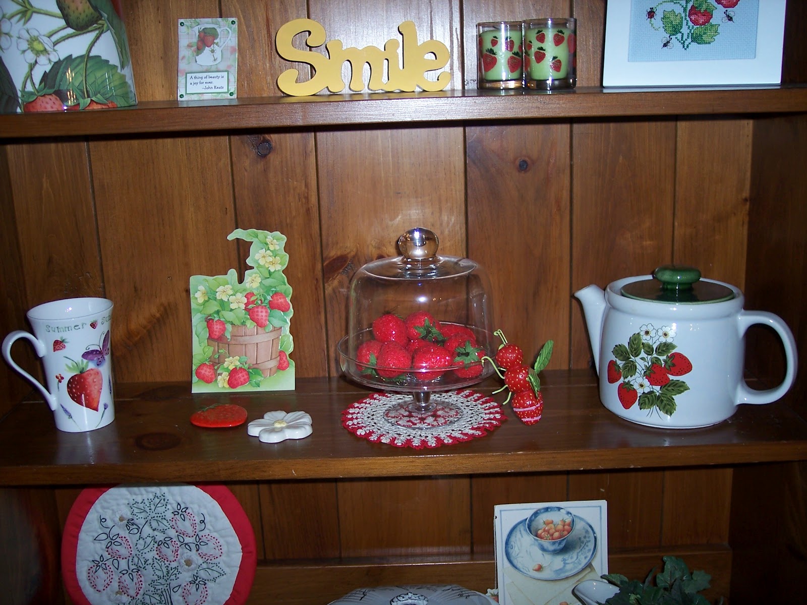 Across My Kitchen Table Strawberry decor and more