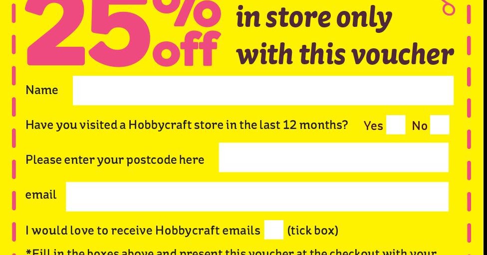 1st Crownhill Scouts Hobbycraft Voucher