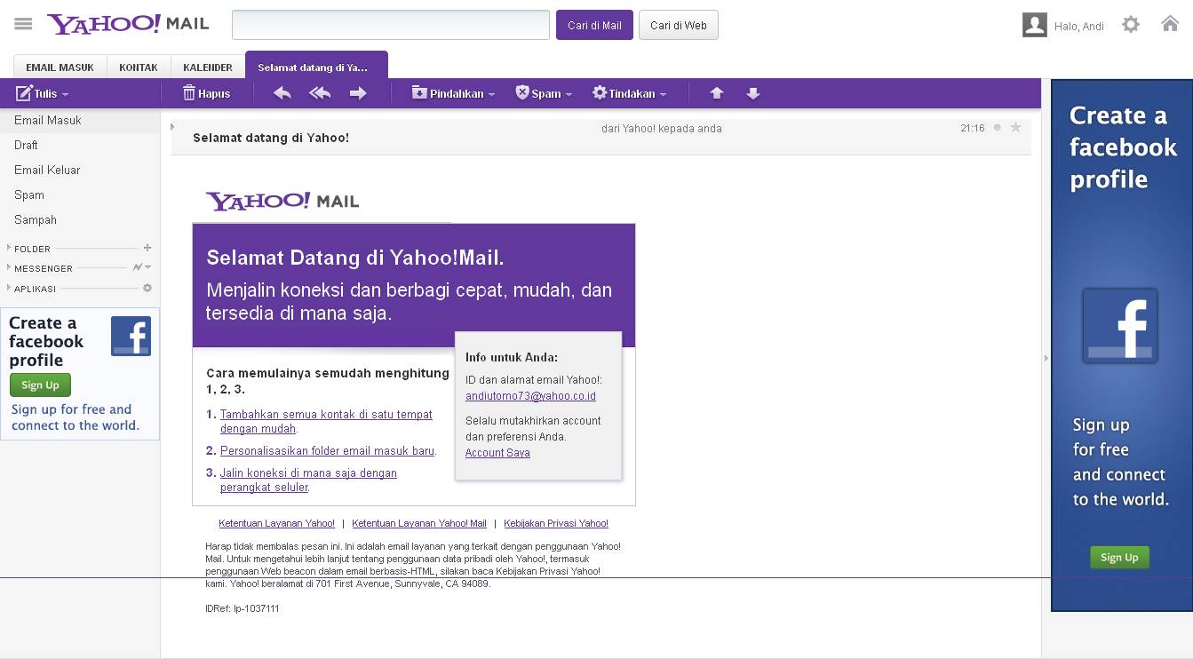 Email+Masuk Sekarang email Anda sudah sepenuhnya jadi. Untuk mengirim email ...