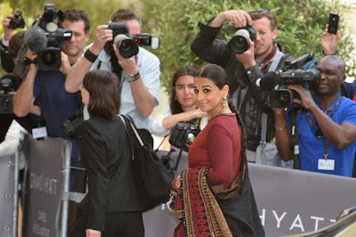 Vidya Balan at Cannes Film Festival in Different Look 