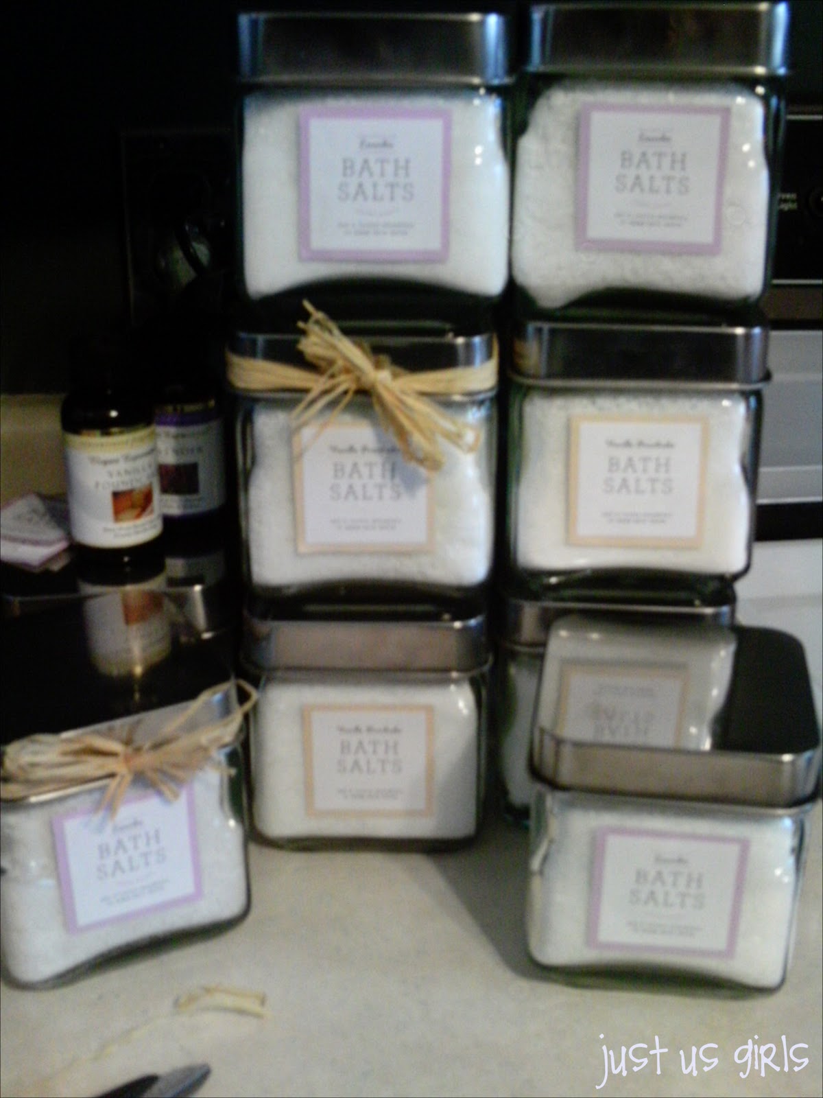 DIY Homemade Bath Salts Just Us Girls