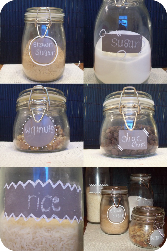 Young, Married, and Hungry! Chalkboard Paint Jars