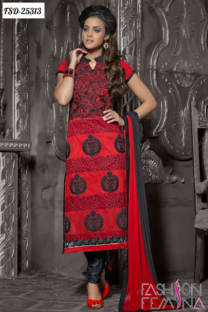 Red Color Salwar Suit