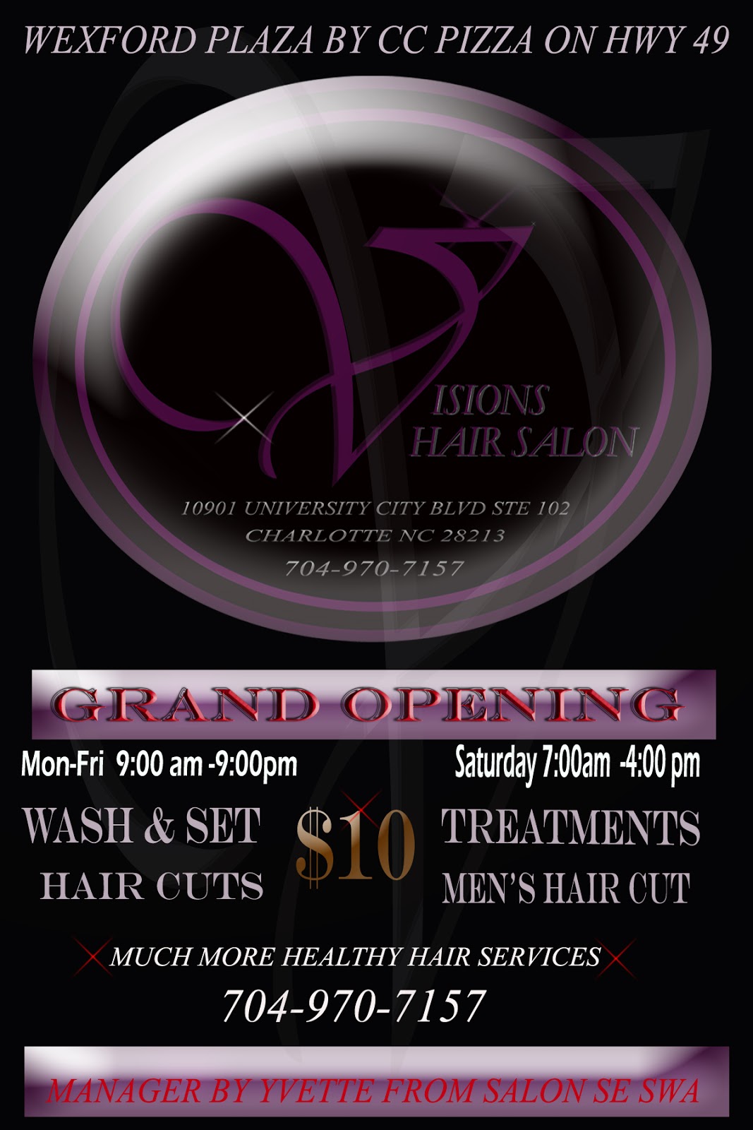 Visions Hair Salon by SSS Visions Hair Salon Grand Opening