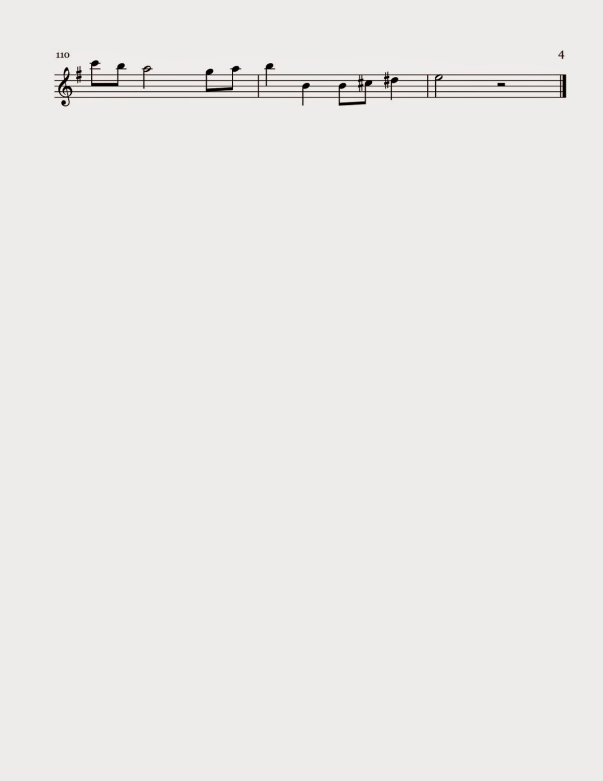 Flute Sheet Music: Uma Thurman - Sheet Music Uma Thurman Song