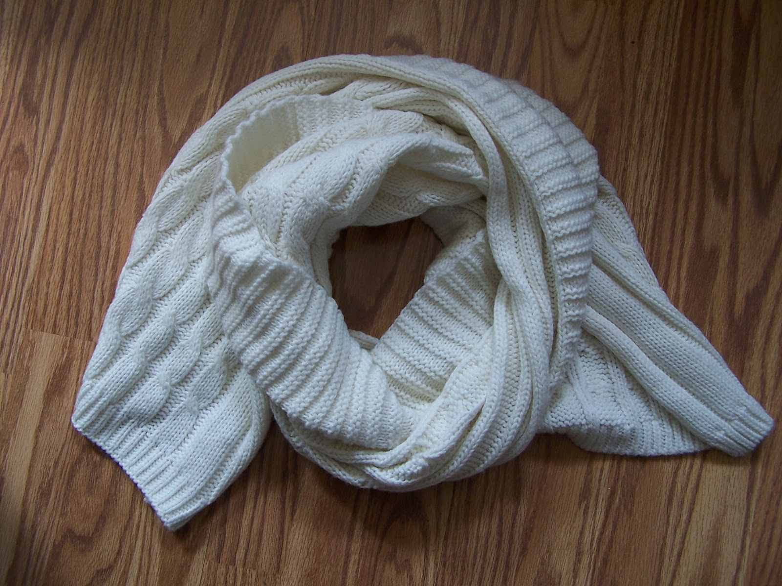 Sylvie Liv Cowl Neck Scarf From Straight Scarf Tutorial