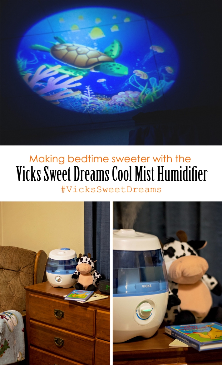 The Vicks Sweet Dreams Cool Mist Humidifier is helping to make bedtime a little sweeter in our home! #VicksSweetDreams