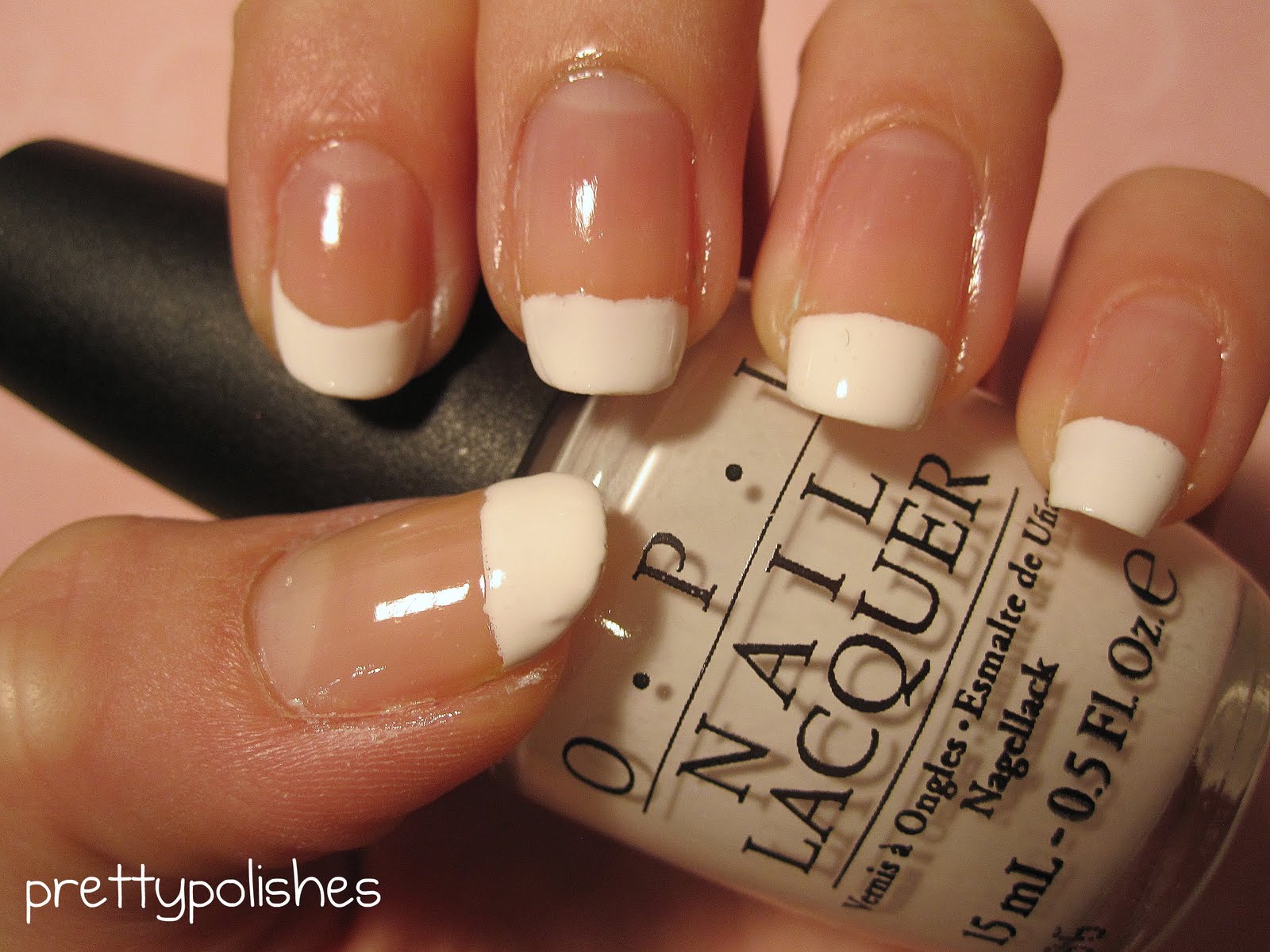 prettypolishes: Easy French Tips (Square & Round Shape Nails)