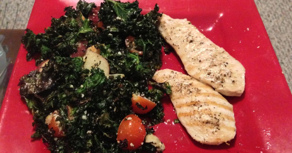 Recipes I Love! Grilled Chicken With Roasted Kale