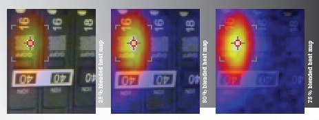 Fluke TiS65 infrared camera Blended heat map 