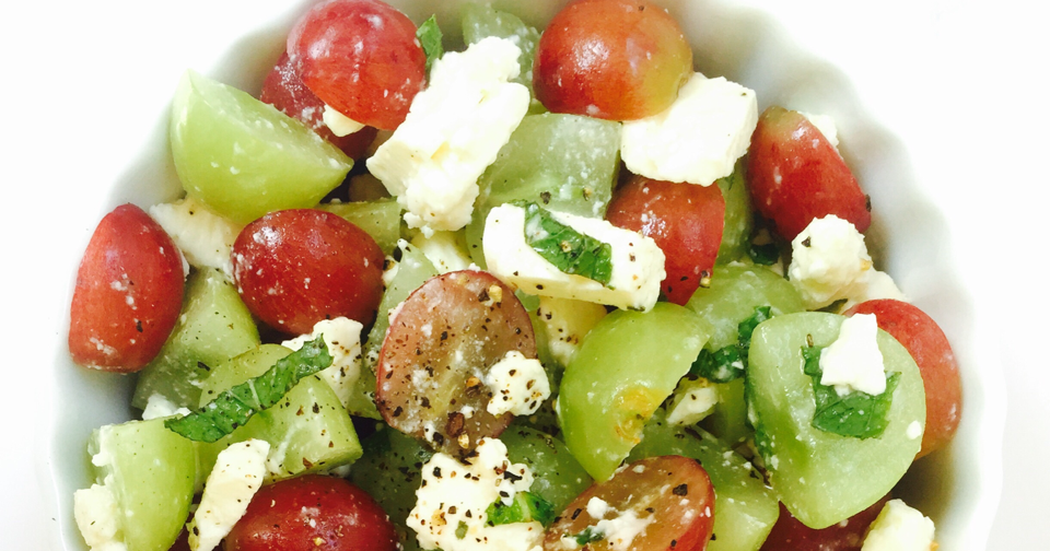 Full Belly Sisters Grape, Feta, & Mint Salad