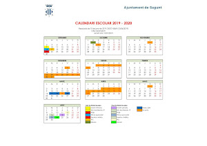 Calendario Escolar año 2019-2020