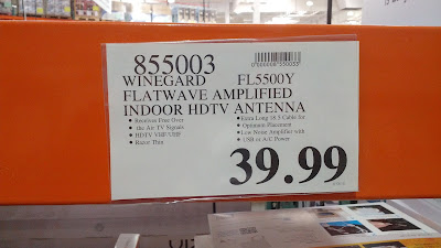 The FlatWave Amped Indoor HDTV Antenna by Wineguard for sale now at Costco