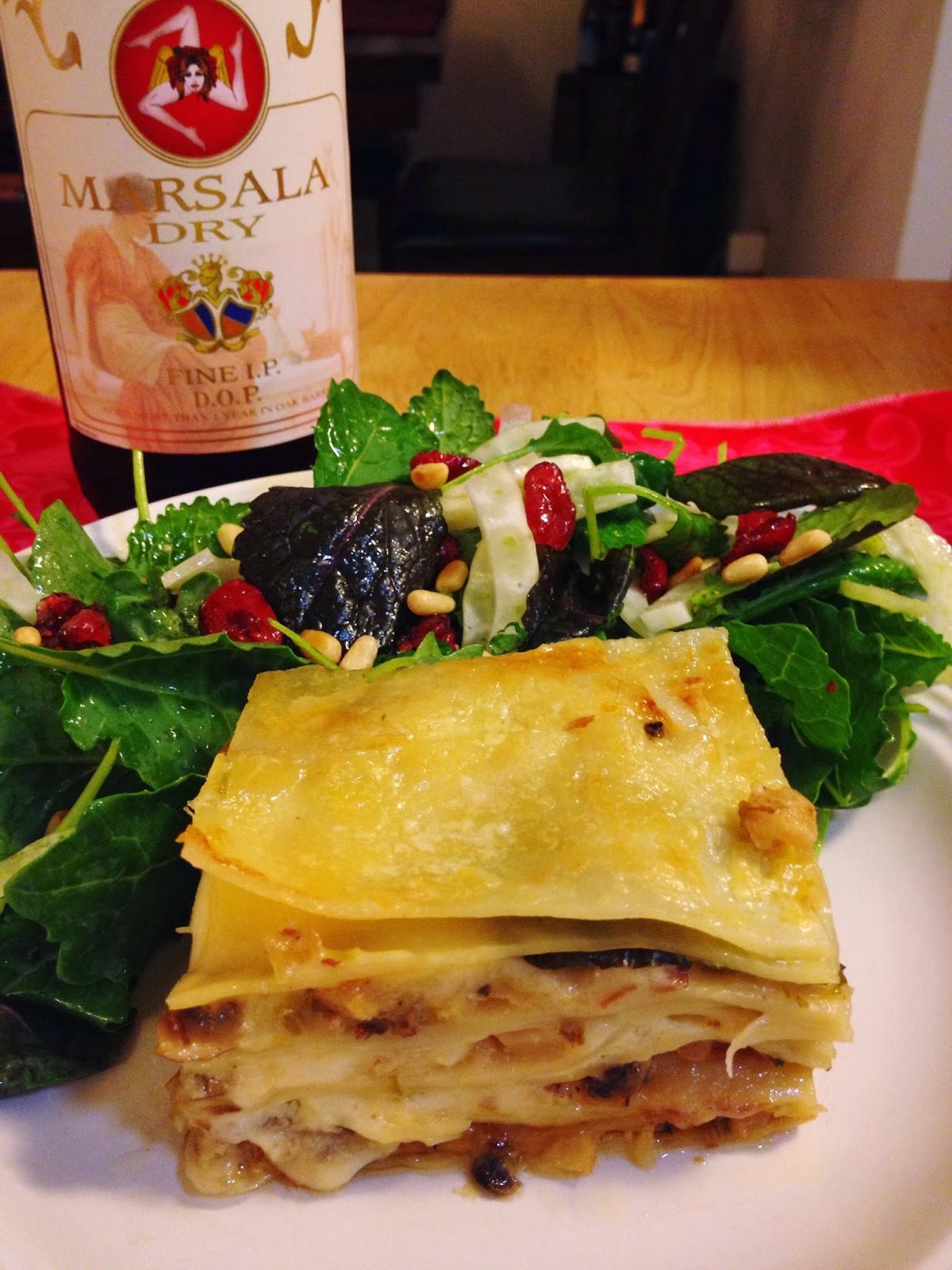 The Lush Chef Celery Root & Mushroom Lasagna