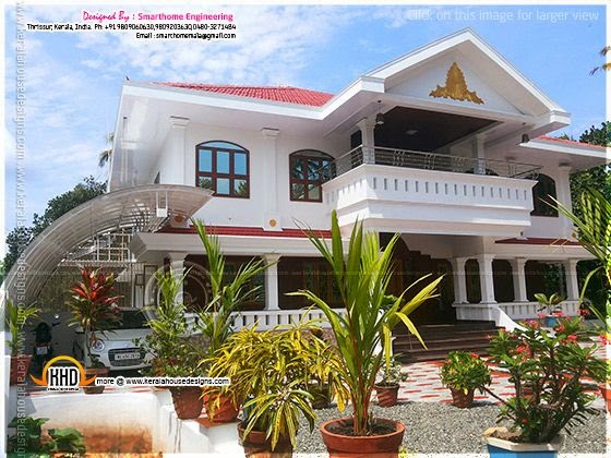 Completed house in Thrissur, Kerala