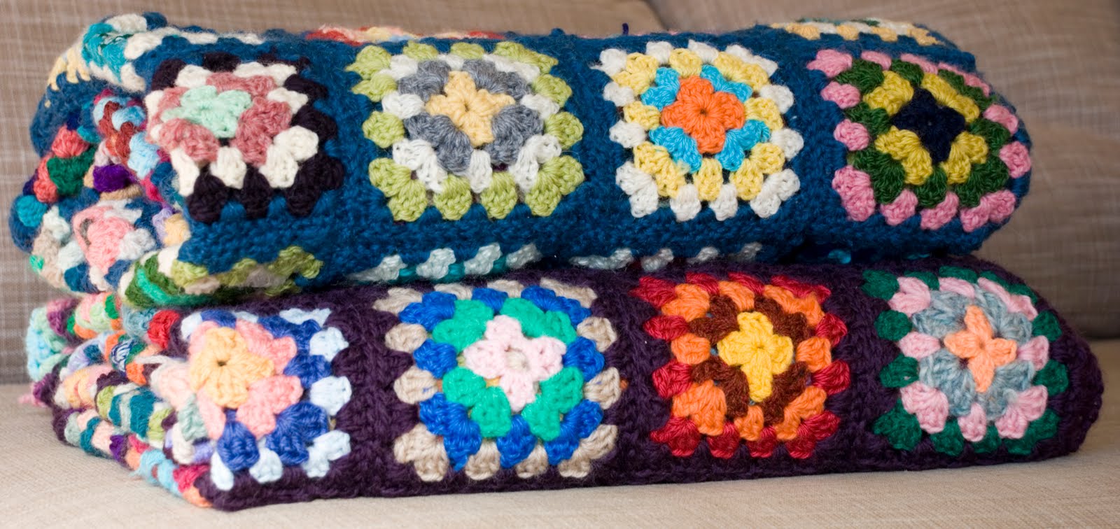 sunshine of my loves Thomas and Aston's peggy square blankets