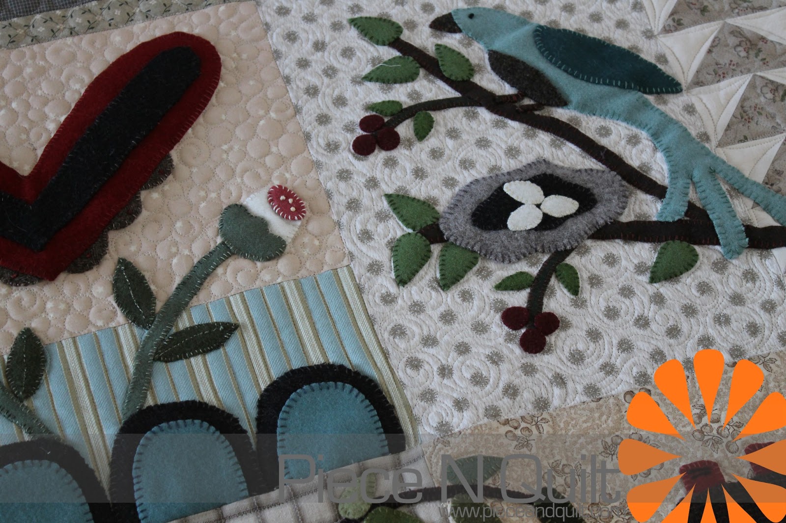 Piece N Quilt Wool Quilt Block of the Month