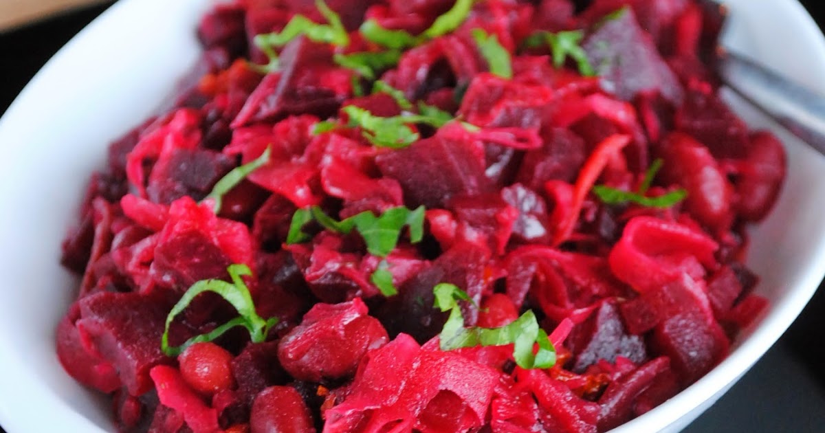 Beet and sauerkraut salad VeganSandra