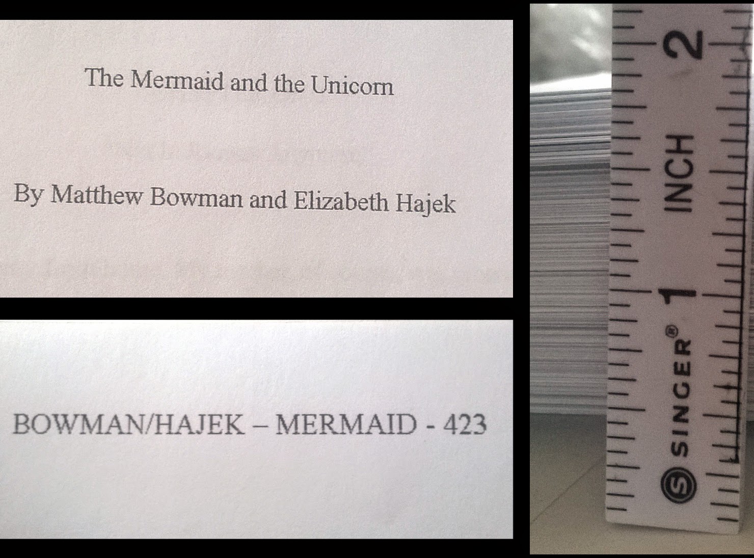 elenatintil the mermaid and the unicorn first printout is huge