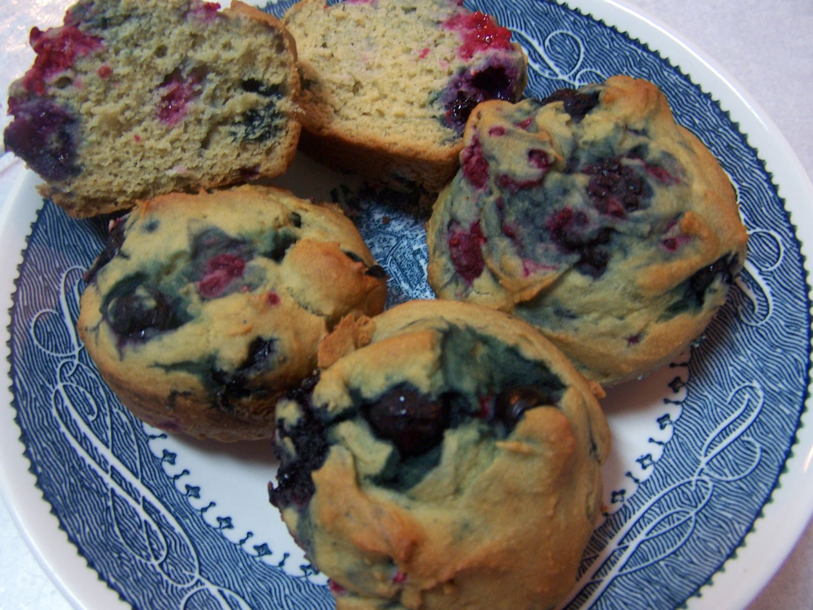 Skinny Gluten Free Low Glycemic Berry Muffins Skinny GF Chef healthy and great tasting gluten